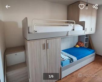 Cameretta completa di scrivania