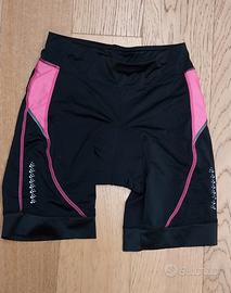 pantaloncini ciclismo donna con fondello