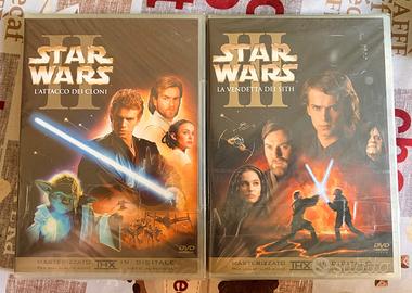 Lotto 2 DVD Star Wars film 2 e 3