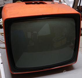TV 12" mivar t40 vintage arancione , integro 60 70