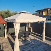 Gazebo 3x3 modello Cannes struttura in alluminio 