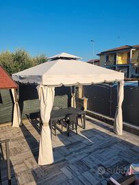 Gazebo 3x3 modello Cannes struttura in alluminio 