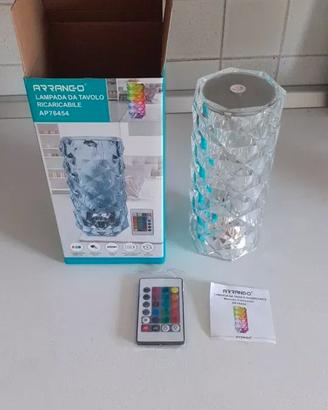 Lampada Led RGB da tavolo Arrango con telecomando