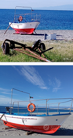 Gozzo in legno con entrobordo