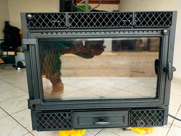 Camino a legna, inserto ventilato 