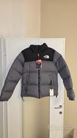 Giubbotto The North Face x Gucci Nuptse grigio GG 