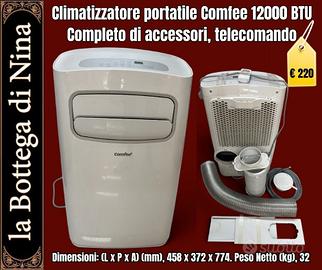 Climatizzatore portatile Comfee 12000 BTU Completo