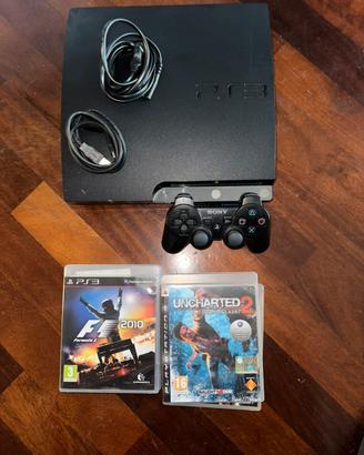 PS3 Slim 320GB+4 giochi+controller+ scatola origi.