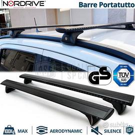 Barre Tetto per Renault Espace VI Alluminio Nero