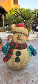 Pupazzo di Neve Natalizio Luminoso Grande 120 cm
