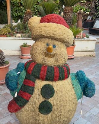 Pupazzo di Neve Natalizio Luminoso Grande 120 cm