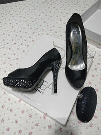 scarpe per eventi importanti+ borsetta