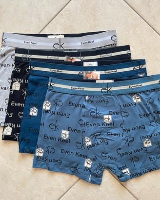 set 4 boxer uomo cotone elasticizzato XL