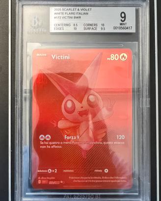 Pokemon Victini 172/086 Rwverse Holo ita BGS 9