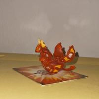 Bakugan Pyrus Translucent Helix Dragonoid