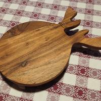 Tagliere renna in legno naturale 