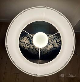 Lampada artigianale manichino decoupage Dylan Dog