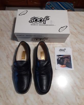 Mocassini con tacco vero cuoio anni 80 taglia 44