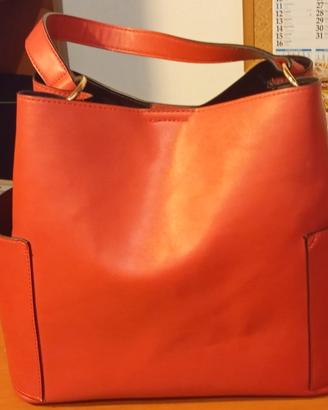 Borsa rosso corallo