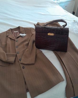  set vintage: tailleur e borsa