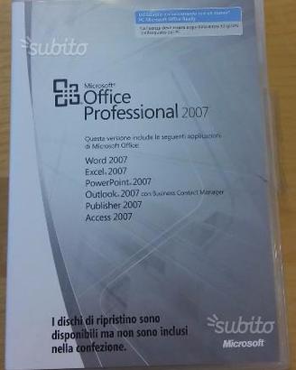 Licenza Office 2007 Professional originale MLK