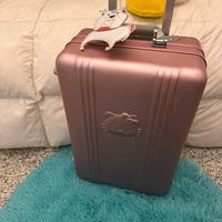 Valigia Hello Kitty rosa cangiante