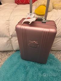 Valigia Hello Kitty rosa cangiante