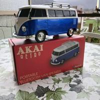 Akai retro cassa bluetooth portatile volkswagen T1