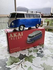 Akai retro cassa bluetooth portatile volkswagen T1
