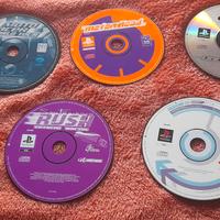 ps1 psx psone playstation 1 , 5 CD giochi play 