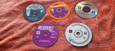ps1 psx psone playstation 1 , 5 CD giochi play 
