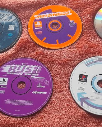 ps1 psx psone playstation 1 , 5 CD giochi play 