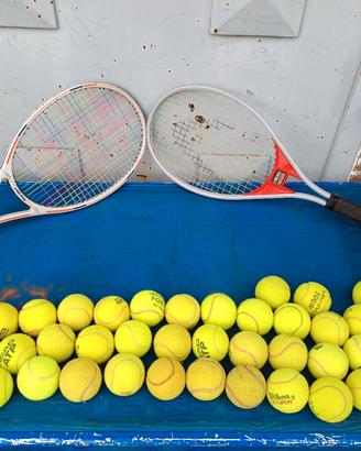 Racchette e palline da tennis 