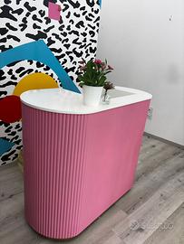 Banco reception- cassa - moderno -rosa