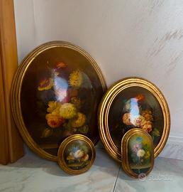 Set di dipinti ovali