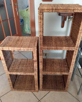 librerie in vimini  vetrinette