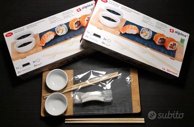 2 set sushi nuovi - omaggio set formaggio