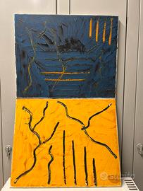 ollezione  14 Dipinti Astratti -Acrilico su Tela