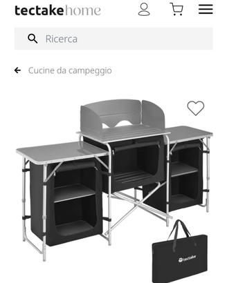 struttura cucina da campeggio