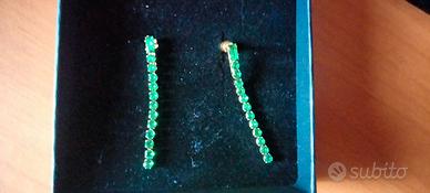 Orecchini a lobo catena tennis marlu'