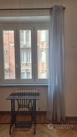 Tende grigio chiaro argento 180 cm 