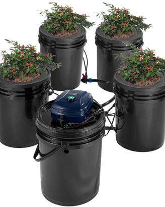 Sistema di Coltivazione Idroponica RDWC con Kit