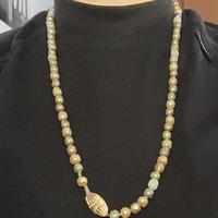 Collana elegante perline multicolore