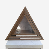 Set 3 Mensole Triangolari in Legno – Design Natura