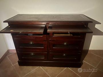 Antica pastaia in mogano