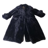 Pelliccia di castoro vero tinta blu