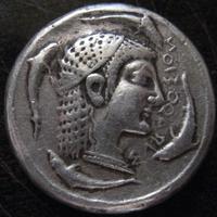 DECAGRAMMA ARETUSA  ''DAMARETEION'' RIPR. ARGENTO