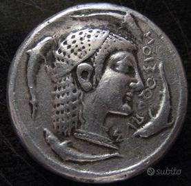 DECAGRAMMA ARETUSA  ''DAMARETEION'' RIPR. ARGENTO