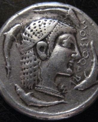 DECAGRAMMA ARETUSA  ''DAMARETEION'' RIPR. ARGENTO