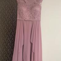 Abito elegante rosa antico